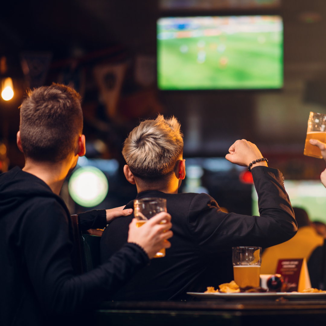 Watching the game together